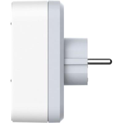 Prise Biplite QUARX 2P 16A Blanc/Gris Clair - NF Conforme