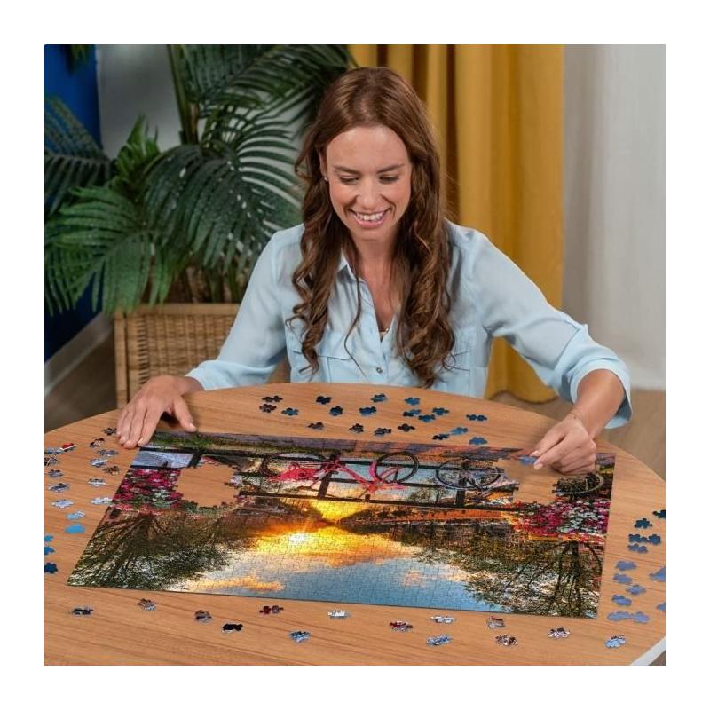 Puzzle 1000 pièces Vélos à Amsterdam - Qualité supérieure