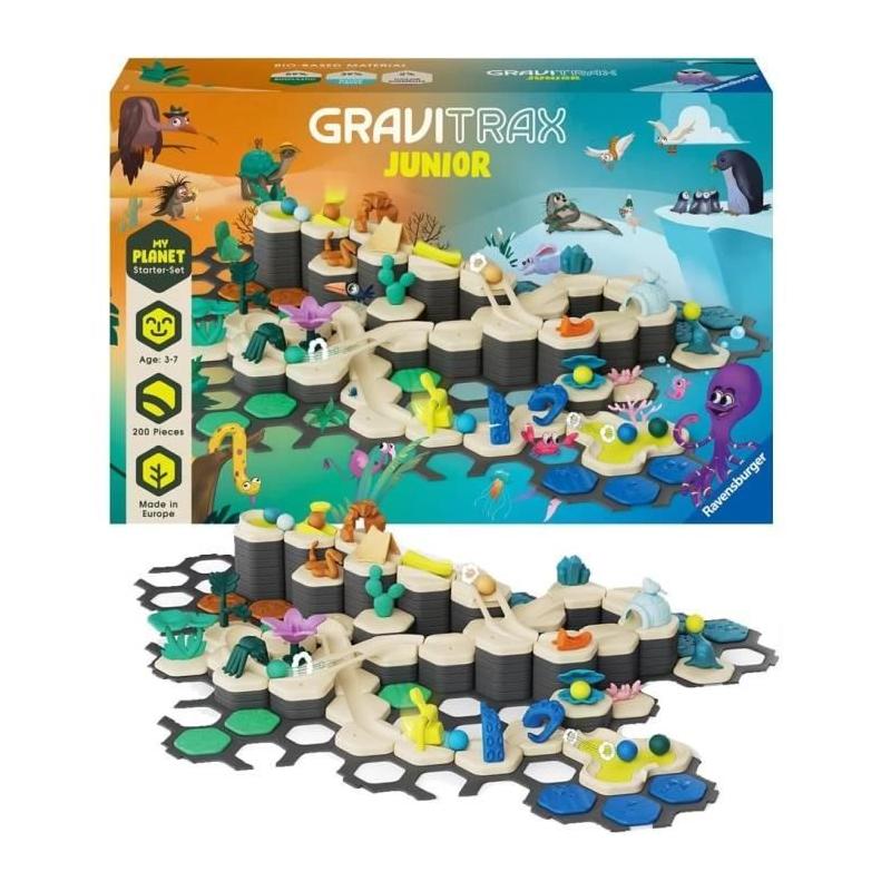 Gravitrax Junior - Starter Set XXL My Planet 184 pièces - Circuit de billes fun