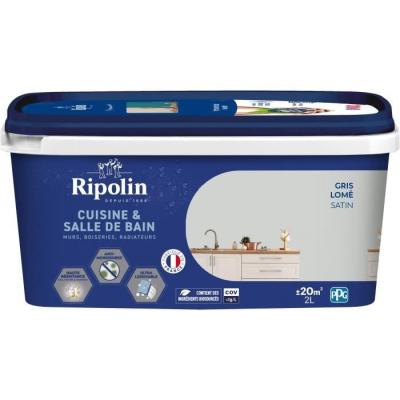 Peinture RIPOLIN Cuisine et bain - Gris Lome 2L