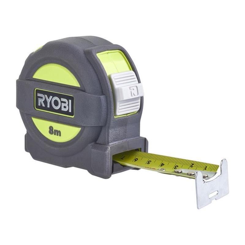 Ruban à mesurer RYOBI 8 m x 25 mm - Pratique et précis