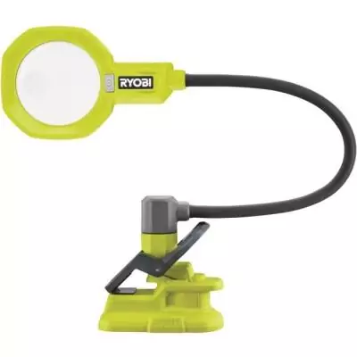 Lampe à pince flexible 18V ONE+ - 200-400 Lumens - Loupe x2,25 et x5
