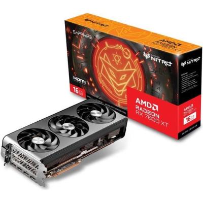 Carte Graphique SAPPHIRE NITRO+ AMD RADEON™ RX 7800 XT - Gaming OC 16GB • GDDR6 • Dual HDMI/DP