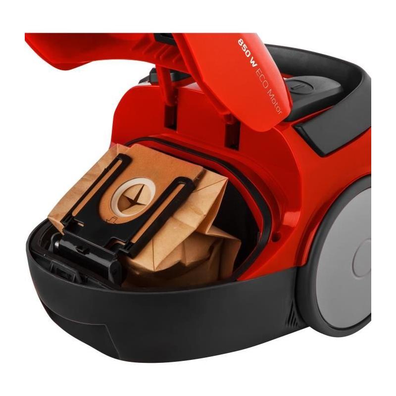 Aspirateur traîneau avec sac SENCOR SVC 45RD-EUE3 - Rouge - Performances ECO 850W