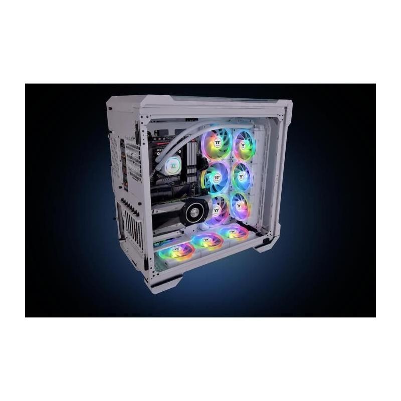 Ventilateur PC RGB 3x120mm - Blanc - Haute Performance