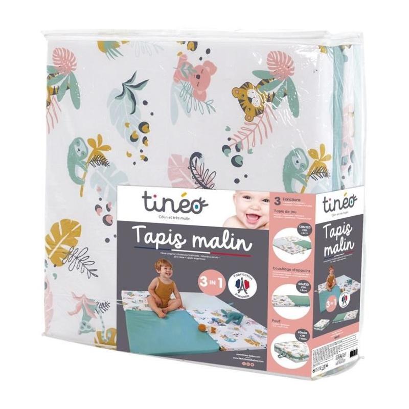 Tapis Malin Jungle Buddies - Aire d'éveil 60x60x29 cm