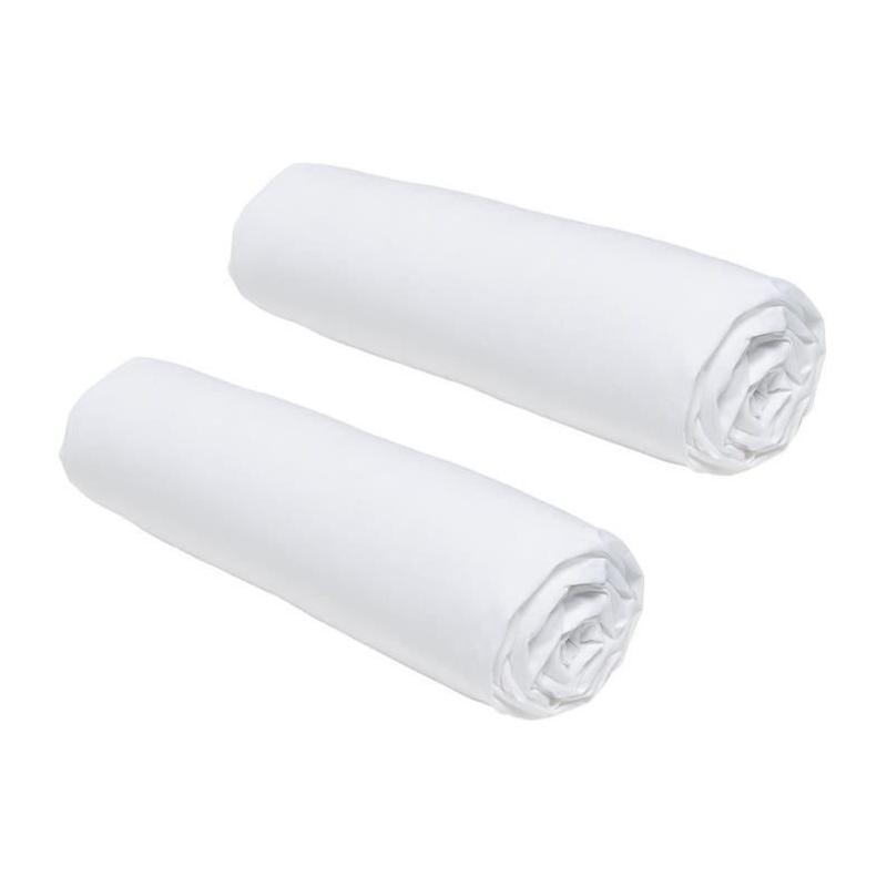 Lot de 2 draps housses TODAY Essential - 160 x 200 cm - 100% Coton_bio