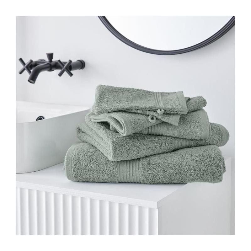 Drap de Bain TODAY 90x150 cm 100% Coton - Celadon: Douceur et Qualité