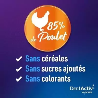 DentActiv - 10 Bâtonnets pour Hygiène Bucco-Dentaire Chat