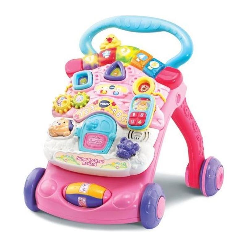 Trotteur parlant 2 en 1 VTECH - Super Trotteur Rose - 9 à 36 mois