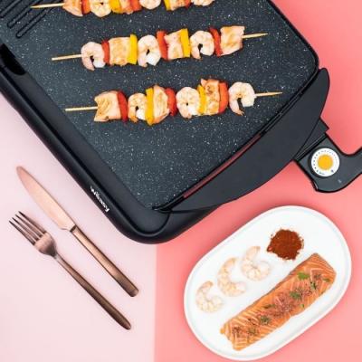 Plancha électrique WEASY STO52 2000W - Effet pierre - Température réglable