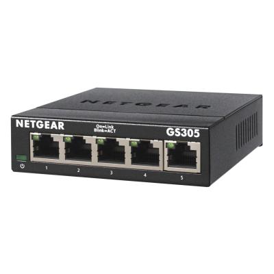 NETGEAR GS305 Non-géré L2 Gigabit Ethernet (10 100 1000) Noir