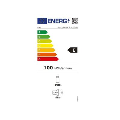 Réfrigérateur BEKO intégrable 1 porte - 198 L - Classe E