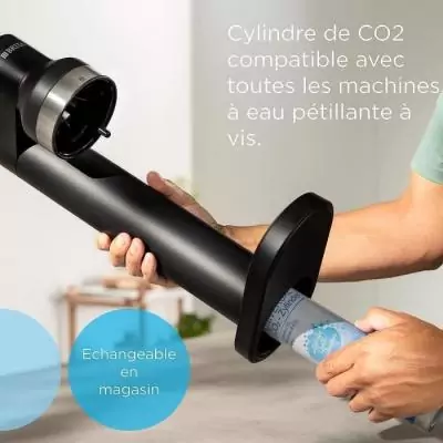 Cylindre CO2 de réserve BRITA pour machines à eau pétillante - Blanc