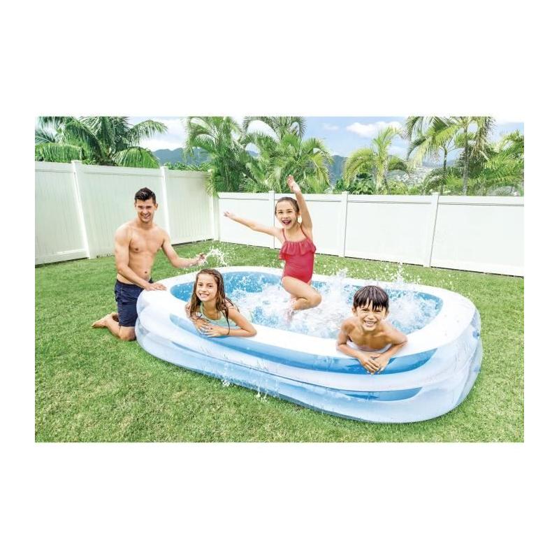 Piscinette rectangulaire Family INTEX - 770L - 262x175x56cm