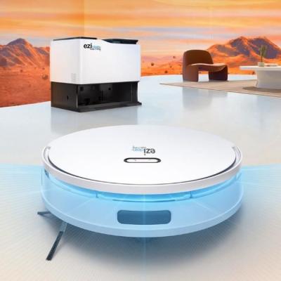Aspirateur Robot EZICLEAN All In One Z15 Pro - Blanc - 10 000 Pa