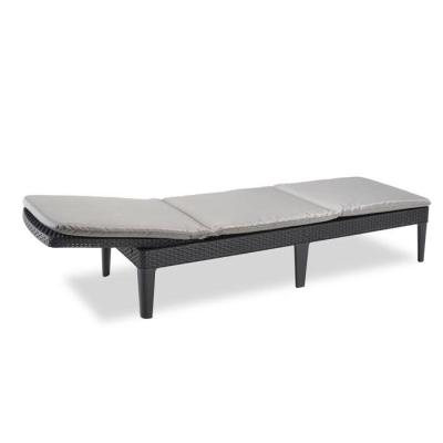 Bain de soleil Allibert by KETER - JAIPUR - Gris graphite - Dossier réglable