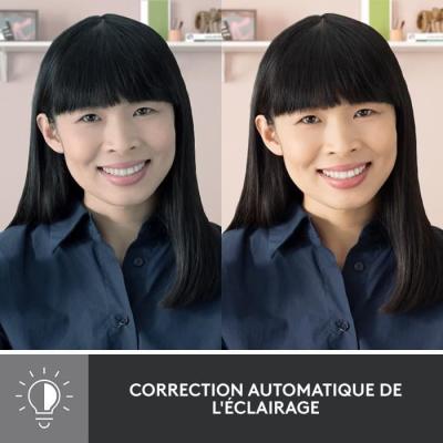 Webcam Full HD 1080p Logitech Brio 300 - Microphone intégré - Réduction de bruit