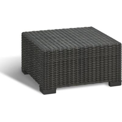 Salon de jardin Moorea Allibert - Gris graphite - 5 personnes