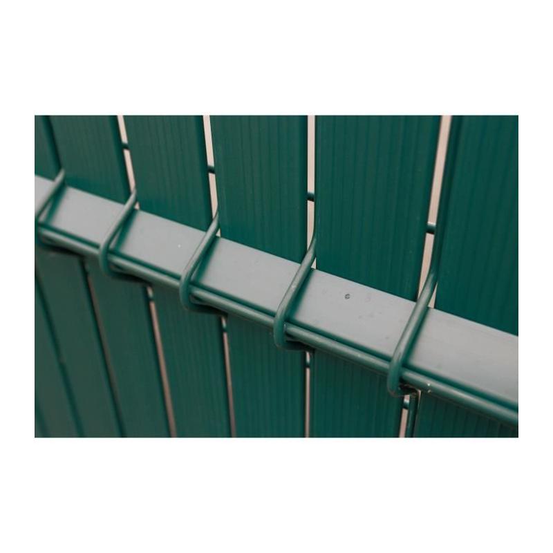 Kit lamelles brise-vue vert pour clôture - Occultant 4/5