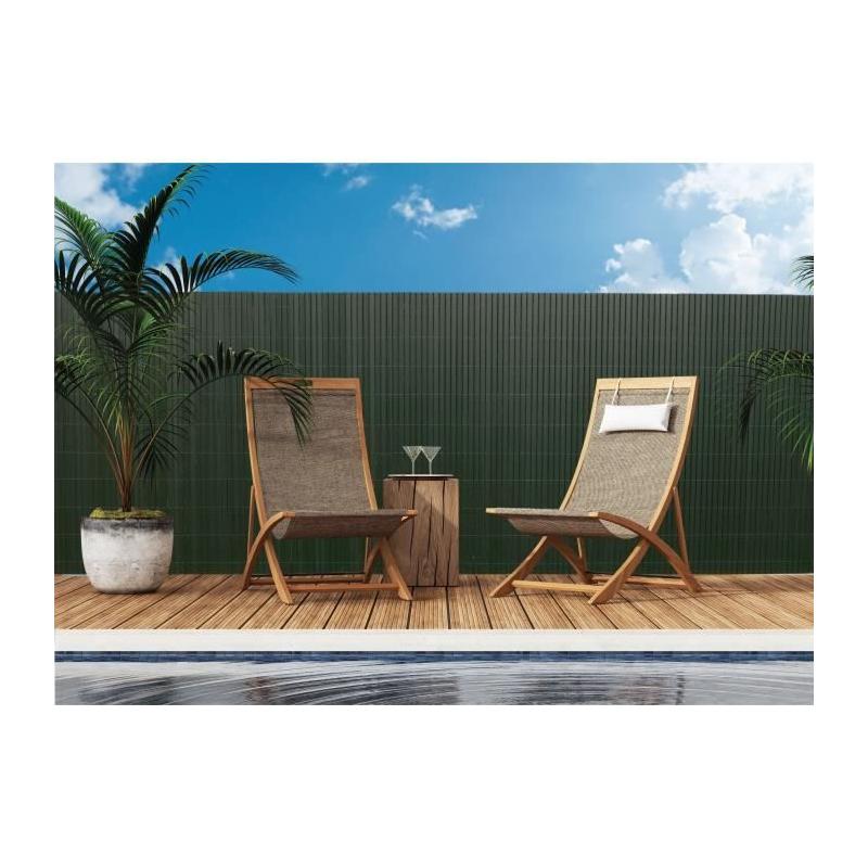 Canisse PVC double face NATURE 1 x 3 m - Occultant 4/5