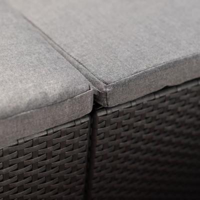 Salon de jardin avec coffre de rangement - Allibert by KETER - Gris graphite