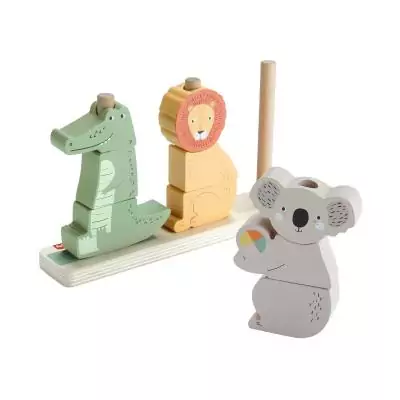 Fisher-Price – Animaux en Bois à Empiler et Trier