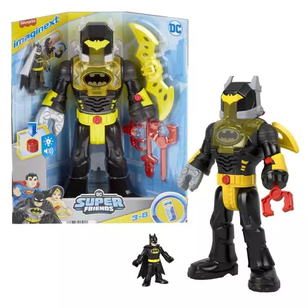 Fisher-Price Imaginext – Coffret Robot DC Super Friends Batman dans son Exosquelette