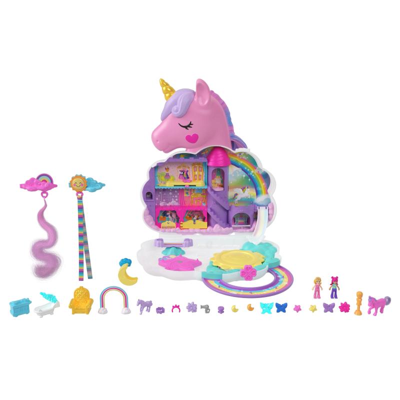 Polly Pocket – Salon de Coiffure Licorne Arc-en-ciel
