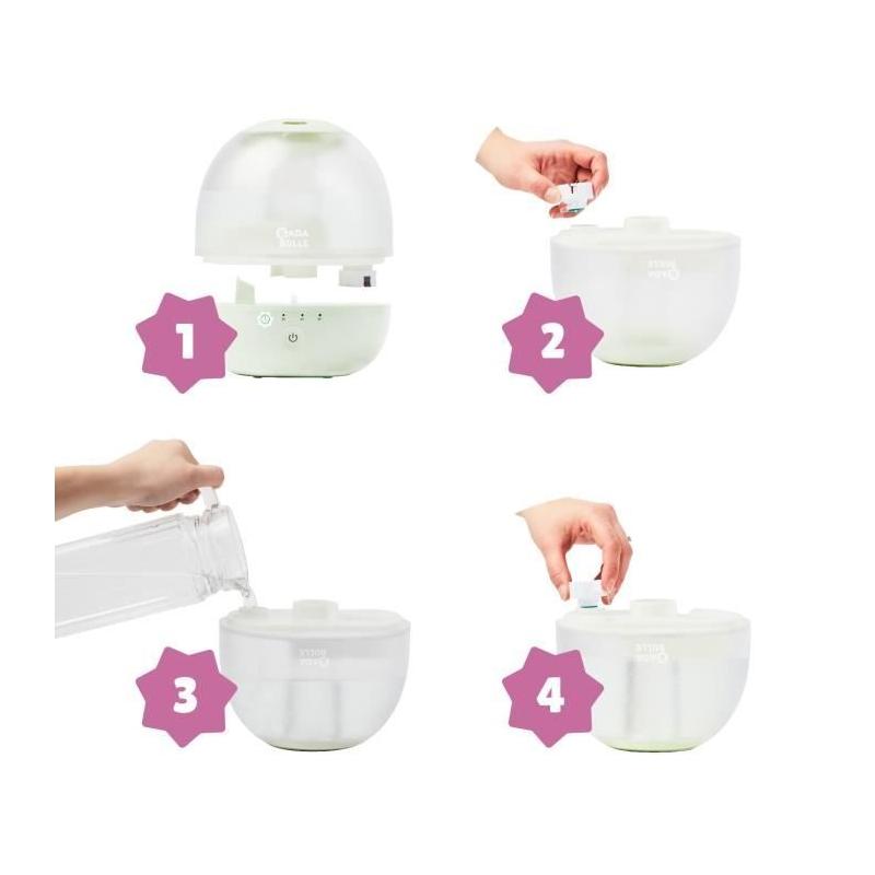 Humidificateur d'Air Bubble Badabulle - Veilleuse Intégrée