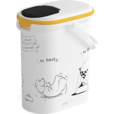 Boîte de rangement pour croquettes chien 4kg - 10L