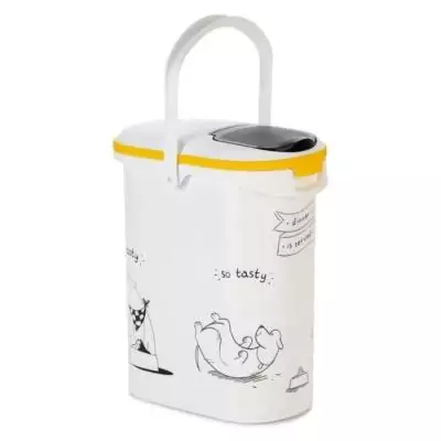 Boîte de rangement pour croquettes chien 4kg - 10L