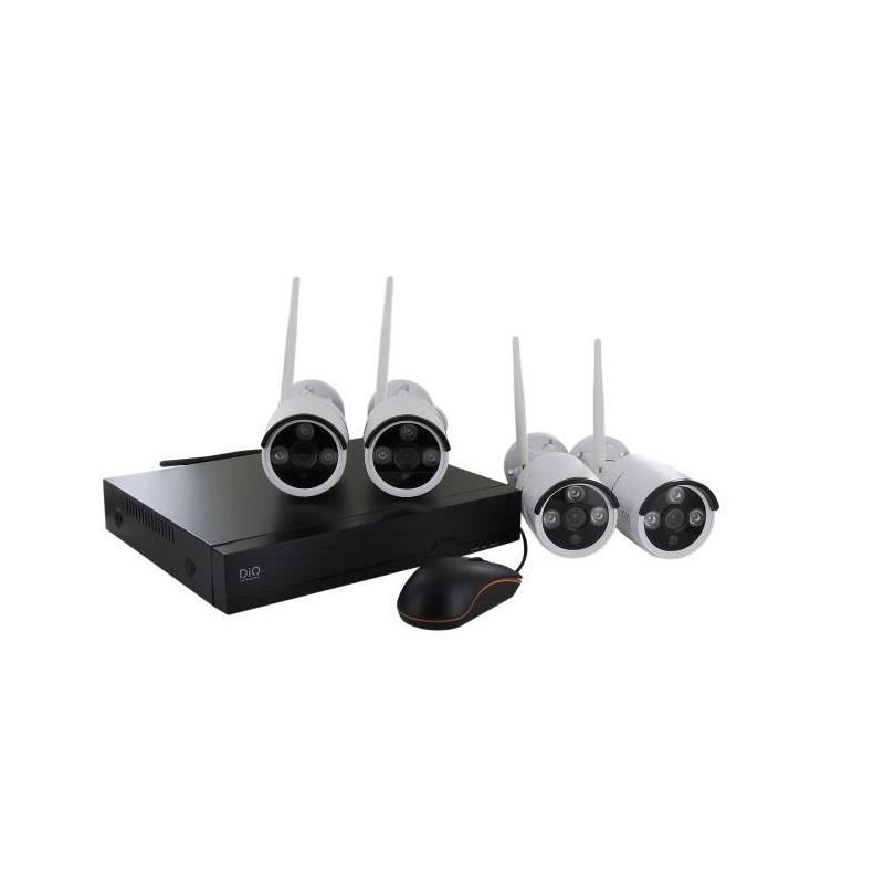 Kit vidéo surveillance NVR sans fil + 4 caméras - DIO CONNECTED HOME - 3MP