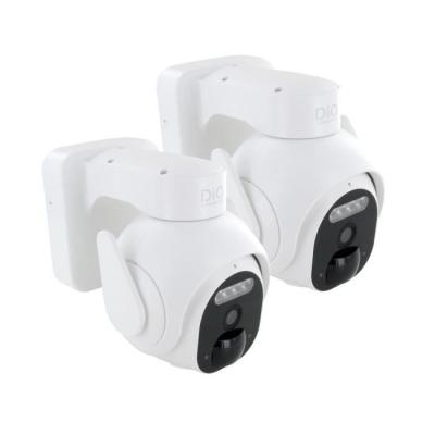 Caméras extérieures rotatives DIO CONNECTED HOME - Lot de 2 - Batterie - 3MP