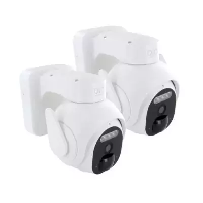 Caméras extérieures rotatives DIO CONNECTED HOME - Lot de 2 - Batterie - 3MP