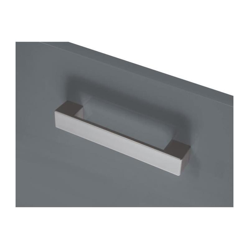 Caisson bas de cuisine 40cm - Gris brillant, Made in France
