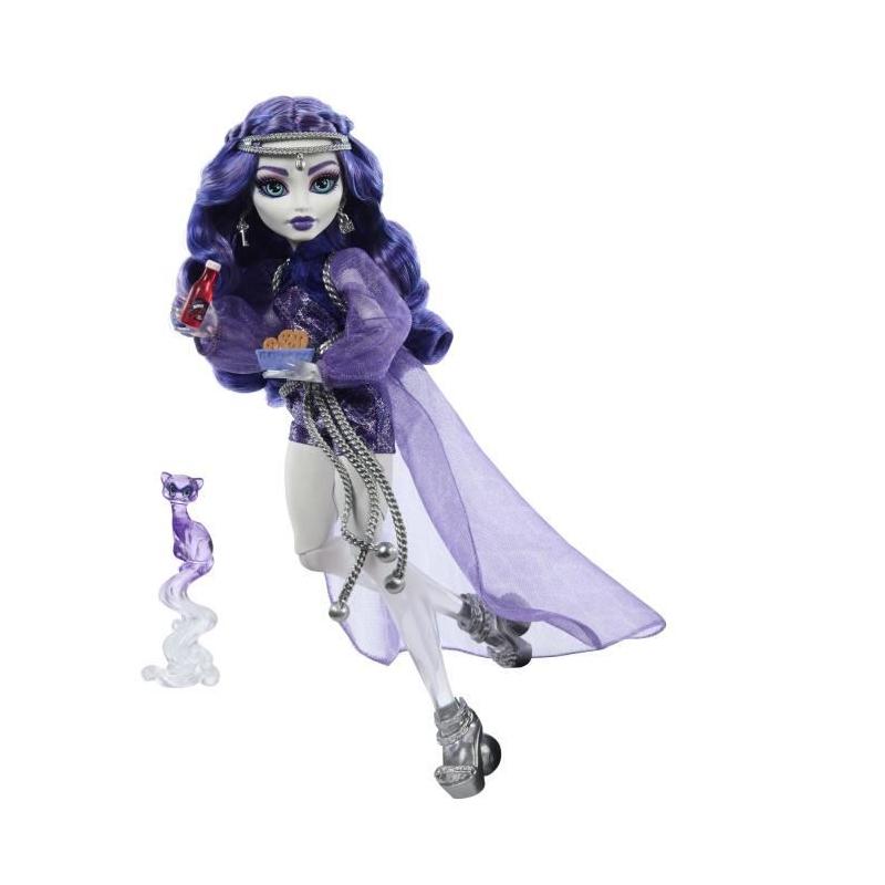 Poupée Monster High Spectra Vondergeist avec furet Rhuen et accessoires