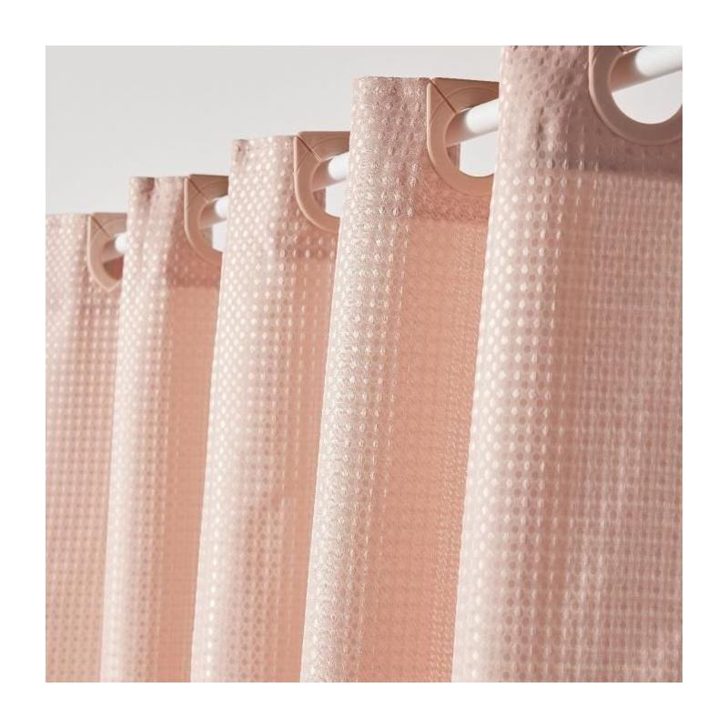 Rideau de douche gauffré rose 180x200 cm - UTILITY - TODAY