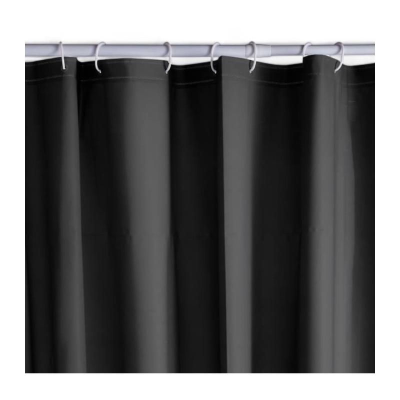 Rideau de douche gauffré - Noir - 180 x 200 cm - UTILITY - TODAY
