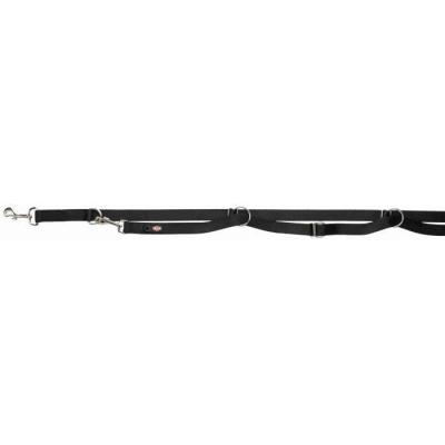 Laisse réglable TRIXIE Premium - Extra longue et solide - 3m - Noir