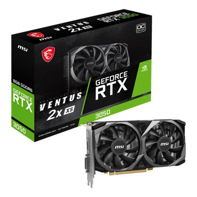 MSI VENTUS GEFORCE RTX 3050 2X XS 8G OC carte graphique NVIDIA 8 Go GDDR6