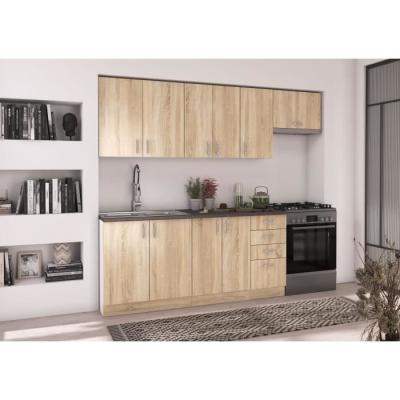 Meuble haut SARA - 2 portes - Chêne Sonoma - Pratique et élégant