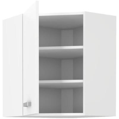 Étagère d'angle ATLAS - Blanc - L58 x L58 cm