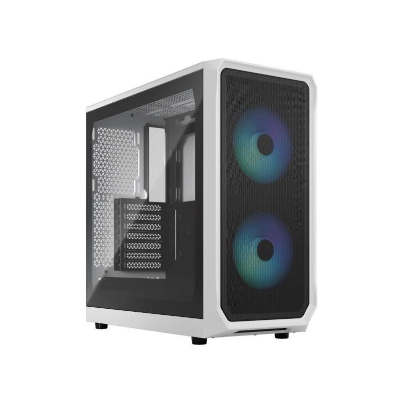 Boîtier PC FRACTAL DESIGN Focus 2 RGB Blanc TG Tinté Claire