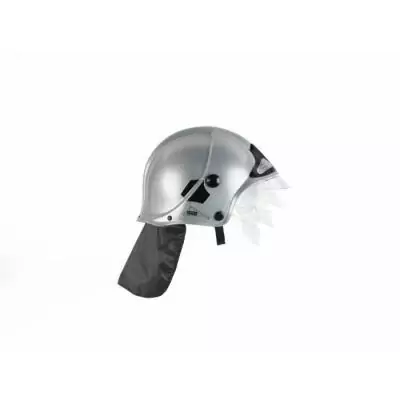 Casque de pompier gris avec visière escamotable - KLEIN