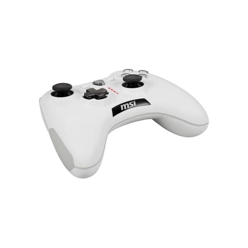 Manette MSI FORCE GC20 V2 WHITE - Contrôle de jeu ultime