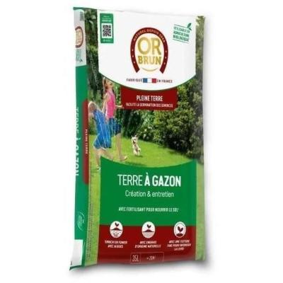 Terre à Gazon de Qualité Supérieure pour Jardins - OR BRUN