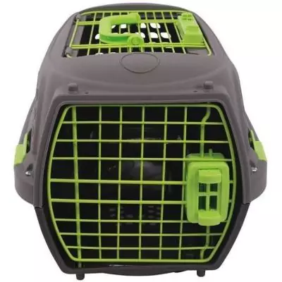Caisse de transport pour chat M.PETS ECO GIRO - Taille M - Gris