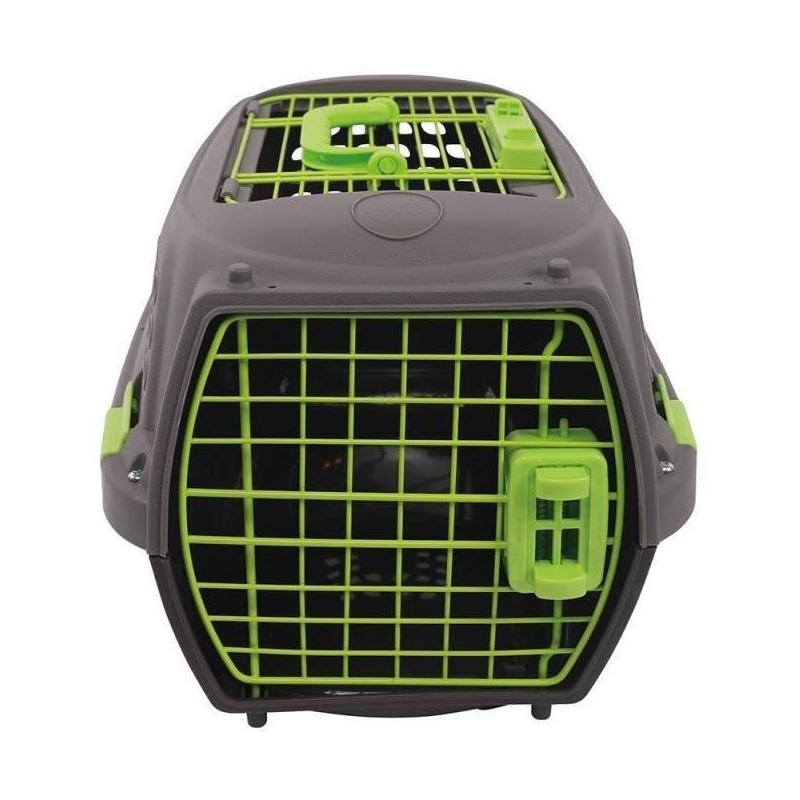 Caisse de transport pour chat M.PETS ECO GIRO - Taille M - Gris