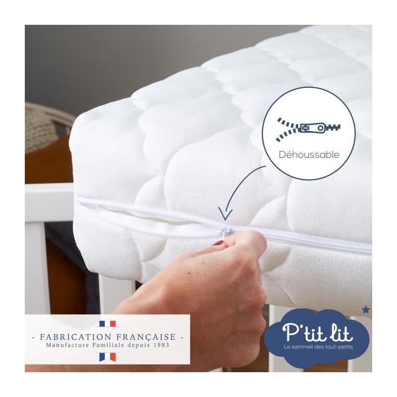 Matelas Bébé Bamboo - Douceur Viscose - 70x140x10 cm